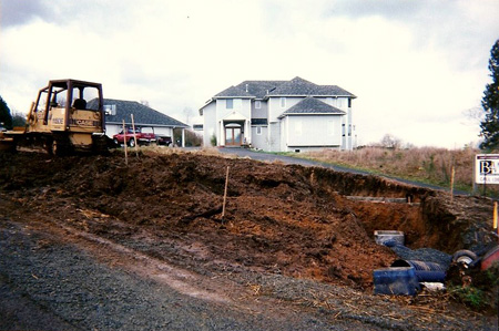 storm drainage work in progress