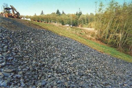 Grading of 6' rock